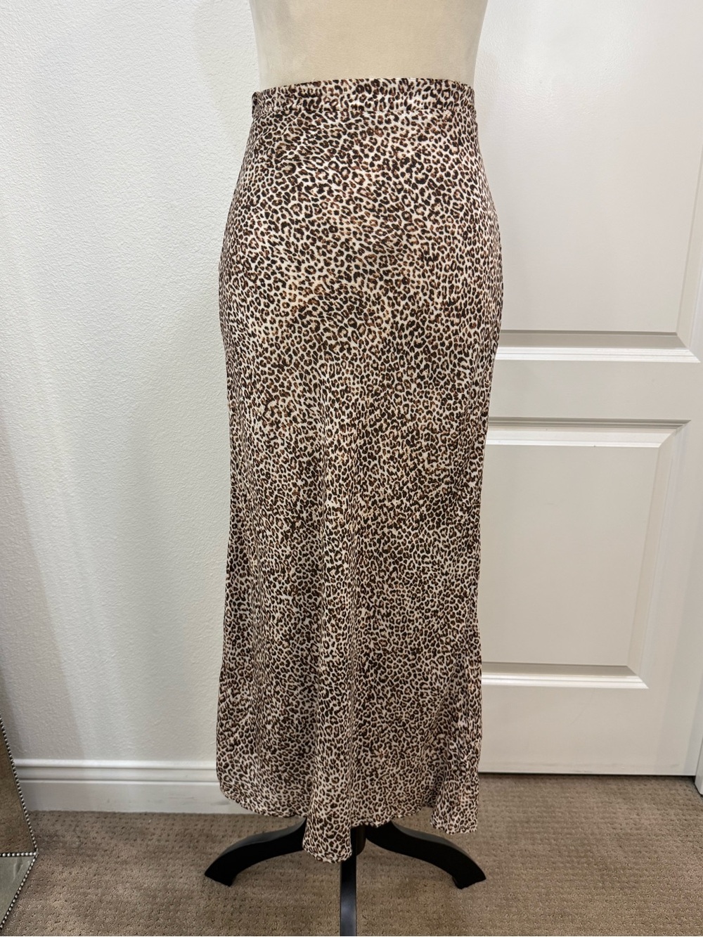 Olivaceous Leopard Print Maxi Skirt - Brown & Black